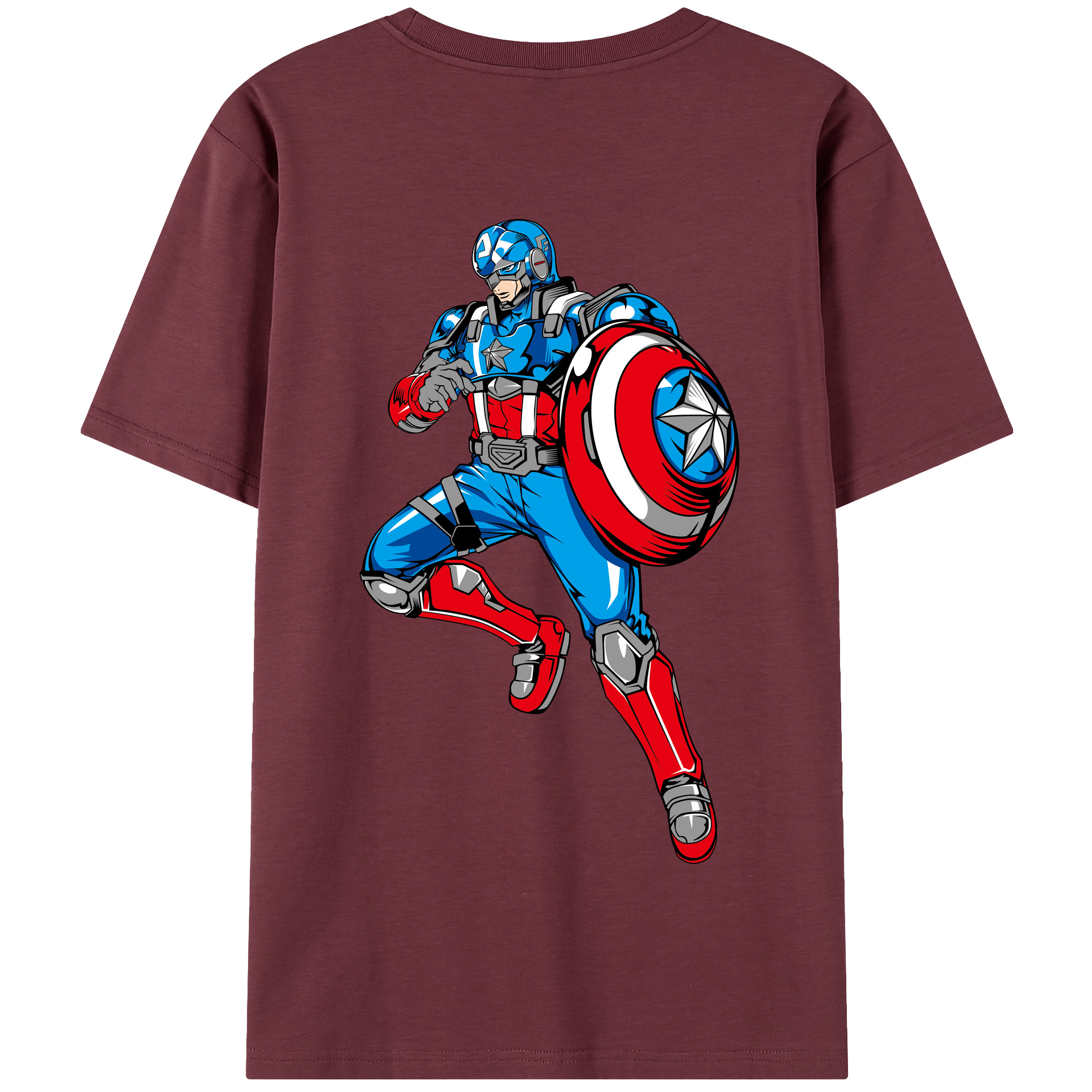 （画像用） アベンジャーズ The Avengers 綿100％半袖Tシャツ（背面プリント）